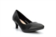 Comfort Plus Womens Texas Court Shoes With Medium Heels Black