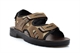 Urban Jacks Mens Lightweight Touch Fastening Summer Sandals Brown 
