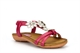 Chix Girls Sandals With Diamante Flower Detail And Elasticated Back Strap Fuchsia