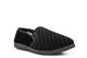 Zedzzz Mens Twin Gusset Slip On Slippers With Extra Large Sizes Black
