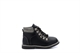 Chatterbox Boys Lace Up Ankle Boots With Faux Fur Lining Black