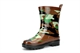 StormWells Infant Boys Camouflage Print Waterproof Rubber Wellington Boots Camo Green/Brown/Black