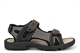 PDQ Mens Touch Fastening Sports Sandals Grey/Black
