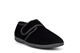 Jo & Joe Mens Cord Slippers With Touch Fastening Strap Black