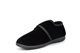 Jo & Joe Mens Cord Slippers With Touch Fastening Strap Black