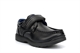 US Brass TED Boys School Shoes With Single Touch Fastening Strap Black