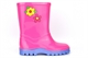 StormWells Girls Puddle Waterproof Wellington Boots With Textile Lining Pink/Lilac