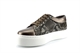Krush Womens Ring And Zip Detail High Platform Trainers With Reptile Skin Detail Bronze