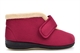 Sleepers Womens Amelia Touch Fastening Bootie Slippers With Memory Foam Insole Burgundy