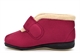 Sleepers Womens Amelia Touch Fastening Bootie Slippers With Memory Foam Insole Burgundy