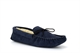 Mokkers Mens JAKE Real Suede Moccasin Slippers With Warm Thermal Lining Navy