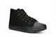 Boys/Girls High Top Canvas Shoes/Trainers All Black