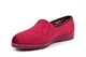 Sleepers Womens Zara Wide Fit Fan Stitched Slippers With Rubber Sole Wine/Burgundy