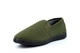 Dunlop Mens Jethro Twin Gusset Synthetic Suede Slip On Slippers Olive Green