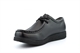 Route 21 Boys Coated Leather School Shoes With Textile Lining Black