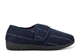 Sleepers Mens Carl Touch Fastening Memory Foam Slippers With Rubber Sole Navy