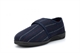 Sleepers Mens Carl Touch Fastening Memory Foam Slippers With Rubber Sole Navy