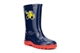 StormWells Boys Puddle Waterproof Wellington Boots With Textile Lining Navy Blue