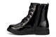 Superstar Girls Stomper Military Boots With Side Zip Fastening Patent Black