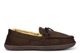 Response Mens Ralph Ultra Light Faux Fur Lined Moccasin Lace Slippers Brown