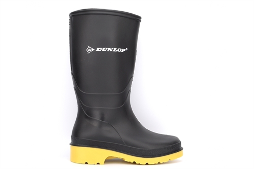 Dunlop Girls/Boys Waterproof Wellington Boots Black