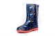 Boys Jurassic Waterproof Wellington Boots With Textile Lining Blue