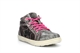 Funky Girls Star High Top Glitter Trainers Silver