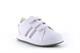 Mercury Girls Touch Fastening Trainers White/Silver
