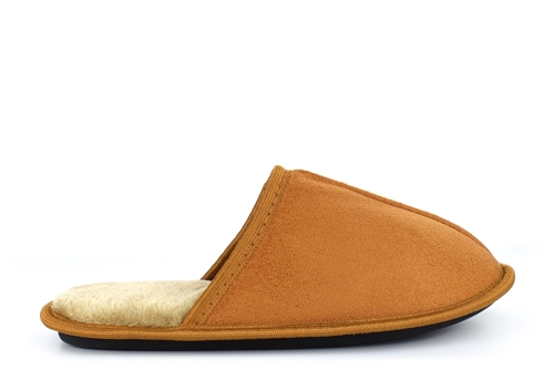 Mens Harry Lightweight Mule Slippers With Soft Insole Tan