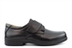 Roamers Mens Extra Wide Lightweight Leather Casual Shoes With Touch Fastening Black (EEE Fitting)
