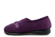 Sleepers Womens Gemma Memory Foam Embroidered Touch Fastening Slippers Purple/Lilac