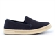 Route 21 Mens Twin Gusset Synthetic Suede Casual Slip On Shoes Navy Blue