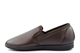 Zedzzz Mens Ivor Twin Gusset Slip On Carpet Slippers With Extra Large Sizes Brown