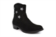 Girls Ankle High Lightweight Cowboys Boots With Star Detail And Side Zip Fastening Black