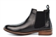 Roamers Mens Twin Gusset Real Leather Chelsea Boots Black