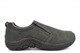 PDQ Mens Ryno Twin Gusset Slip On Real Suede Casual Shoes Grey