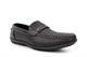 Total Comfort Mens Faux Leather Lightweight Saddle Loafers Black