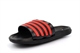 Boys Classic Beach/Pool Sliders Flip Flop Mules Red/Black