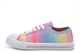 Urban Jacks Girls Ayla Rainbow Low Top Canvas Shoes Multi Coloured