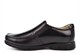 Roamers Mens Lightweight Extra Wide Fit Leather Casual Slip On Shoes Black