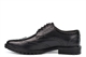 Roamers Mens Formal Wing Tip Leather Brogue Shoes With Memory Foam Insole Black