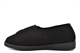 Comfylux Mens Bill Washable Water Resistant Touch Fastening Slippers With Rubber Sole Black