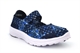 Dek Womens Super Lightweight Memory Foam Slip On Comfort Summer Bar Shoes With Stretch Upper Blue