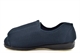 Sleepers Womens/Mens Terry Wide Open Touch Fastening Washable Extra Wide Slippers Navy (EEEE Width)