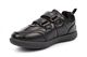 Urban Zone Boys Double Strap Touch Fastening School Shoes With Padded Collar and Tongue Black
