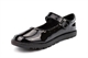 Little Diva Girls Mary Jane Bar Patent School Shoes With Touch Fastening Strap Black Patent