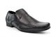 Route 21 Mens Centre Gusset Slip On Formal Shoes/Loafers With Padded Insole Black