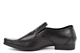 Route 21 Mens Centre Gusset Slip On Formal Shoes/Loafers With Padded Insole Black