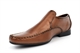 Route 21 Mens Centre Gusset Slip On Formal Shoes/Loafers With Padded Insole Brown