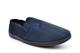 Response Mens Fabian Slip On Carpet Slippers With Stag Motif Navy Blue